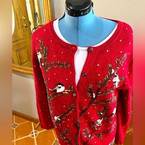Christmas cardigan sweater